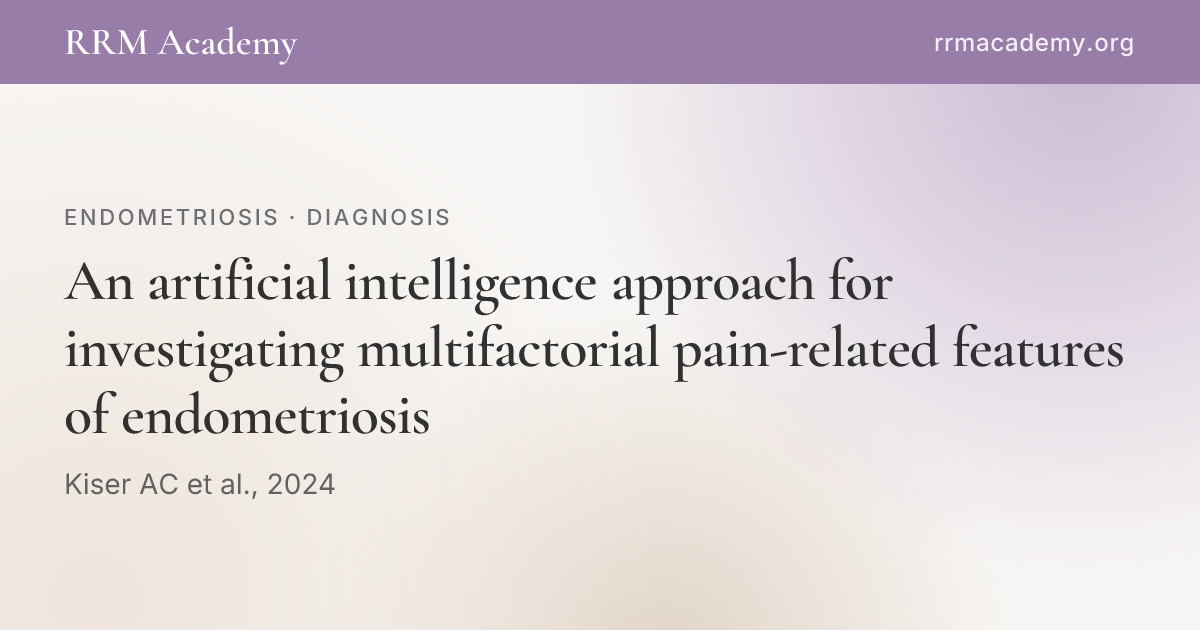 An artificial intelligence approach for investigating multifactorial ...