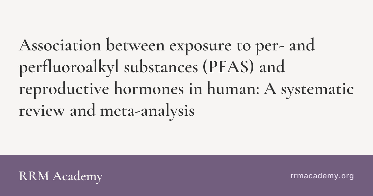 Association between exposure to per- and perfluoroalkyl substances ...
